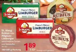 Selgros St. Mang Rubius oder Allgäuer Limburger Angebot