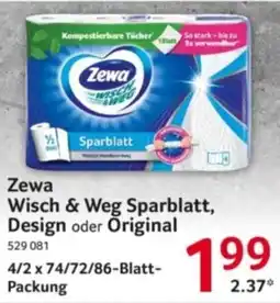 Selgros Zewa Wisch & Weg Sparblatt Angebot