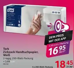 Selgros Tork Zickzack Handtuchpapier, Weiß Angebot