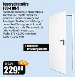 V Baumarkt Feuerschutztür T30-1 H8-5 Angebot