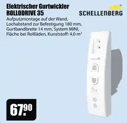 V Baumarkt Elektrischer Gurtwickler ROLLODRIVE 35 SCHELLENBERG Angebot