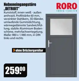 V Baumarkt Nebeneingangstüre "DETROIT" RORO Angebot