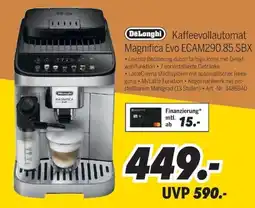 MEDIMAX DeLonghi Kaffeevollautomat Magnifica Evo ECAM290.85.SBX Angebot