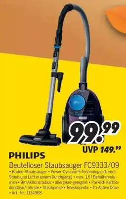 MEDIMAX PHILIPS Beutelloser Staubsauger FC9333/09 Angebot