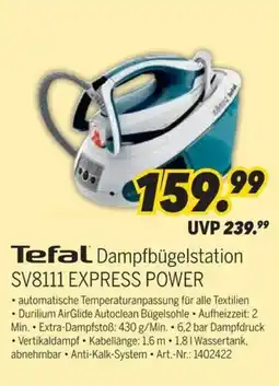 MEDIMAX Tefal Dampfbügelstation SV8111 EXPRESS POWER Angebot