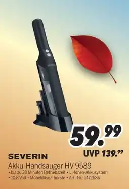 MEDIMAX SEVERIN Akku-Handsauger HV 9589 Angebot
