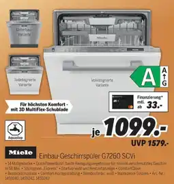 MEDIMAX Miele Einbau-Geschirrspüler G7260 SCVi Angebot