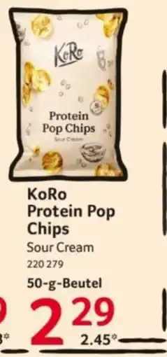 Selgros KoRo Protein Pop Chips Sour Cream Angebot