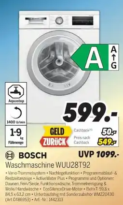 MEDIMAX BOSCH Waschmaschine WUU28T92 Angebot