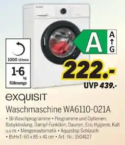MEDIMAX exquisit Waschmaschine WA6110-021A Angebot
