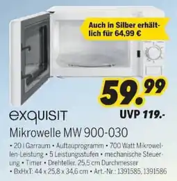 MEDIMAX exquisit Mikrowelle MW 900-030 Angebot