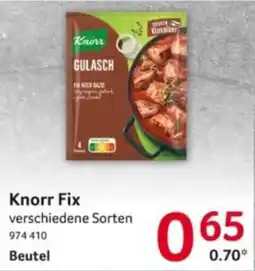 Selgros Knorr Fix Gulasch Angebot