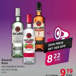 Selgros Bacardi Rum Angebot