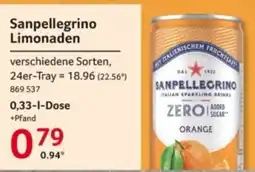 Selgros Sanpellegrino Limonaden Angebot