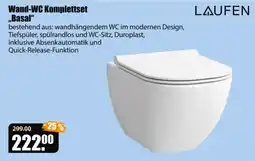 V Baumarkt Wand-WC Komplettset "Basal" LAUFEN Angebot