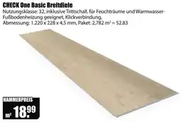 V Baumarkt CHECK One Basic Breitdiele Angebot