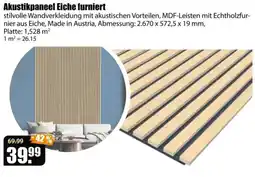 V Baumarkt Akustikpaneel Eiche furniert Angebot