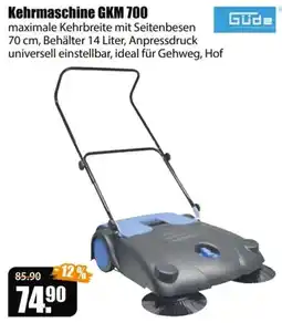 V Baumarkt Kehrmaschine GKM 700 Gude Angebot