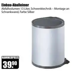 V Baumarkt Einbau-Aballeimer Angebot