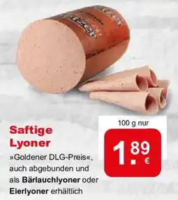 CAP Markt Saftige Lyoner Angebot