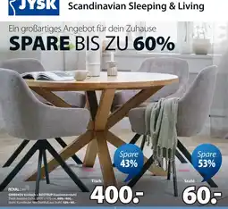 Jysk GRIBSKOV Esstisch + ROSTRUP Esszimmerstuhl Angebot