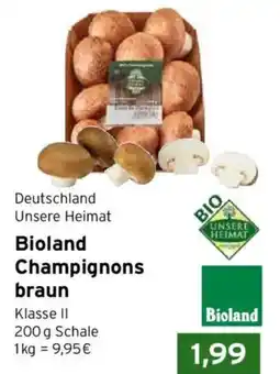 CAP Markt Bioland Champignons braun Angebot