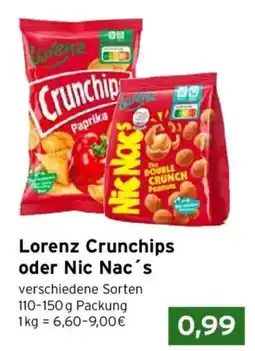 CAP Markt Lorenz Crunchips oder Nic Nac's Angebot