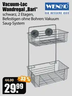 V Baumarkt Vacuum-Loc Wandregal „Bari“ Angebot