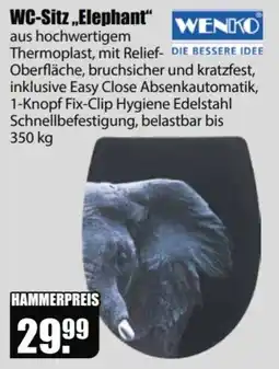V Baumarkt WC-Sitz „Elephant“ WENKO Angebot
