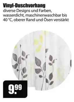 V Baumarkt Vinyl-Duschvorhang Angebot