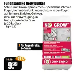 V Baumarkt Fugensand No Grow Dunkel Angebot