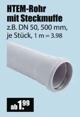 V Baumarkt HTEM-Rohr mit Steckmuffe Angebot