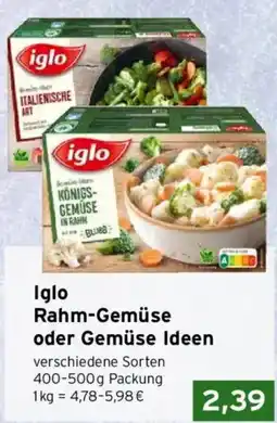 CAP Markt Iglo Rahm-Gemüse Angebot