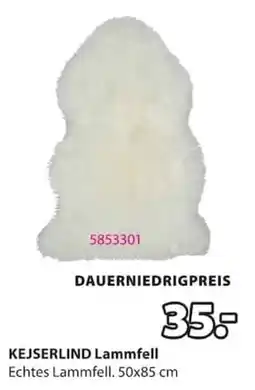 Jysk KEJSERLIND Lammfell Angebot