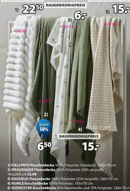 Jysk FJELLPRYD Kuscheldecke Angebot