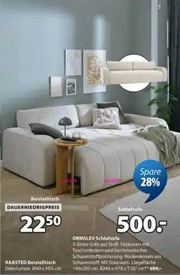 Jysk ORMSLEV Schlafsofa Angebot