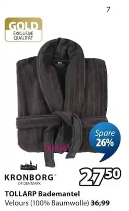 Jysk KRONBORG TOLLARP Bademantel Angebot