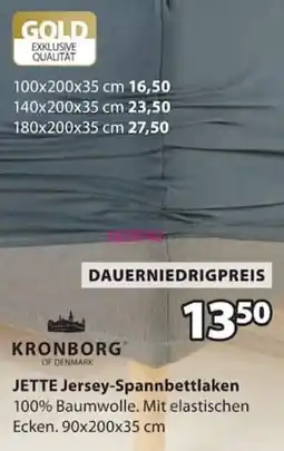 Jysk KRONBORG JETTE Jersey-Spannbettlaken Angebot