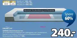 Jysk DREAMZONE SUNDAN Schaummatratze fest Angebot
