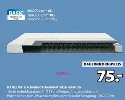 Jysk BANELVA Taschenfederkernmatratze medium Angebot