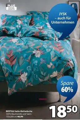 Jysk BERTHA Satin-Bettwäsche Angebot