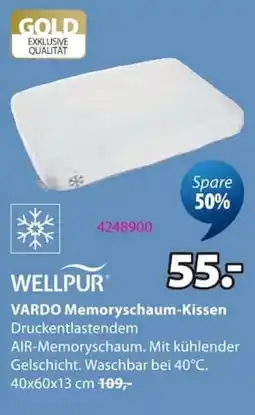 Jysk WELLPUR VARDO Memoryschaum-Kissen Angebot