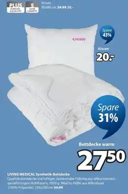 Jysk LIVING MEDICAL Synthetik-Bettdecke Angebot