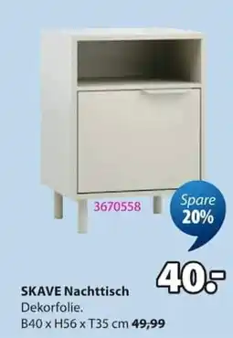 Jysk SKAVE Nachttisch Angebot