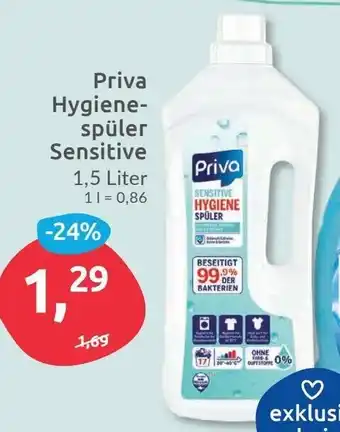 Budni Priva Hygiene Spüler Sensitiv 1,5L Angebot