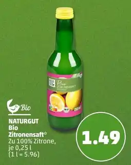 PENNY NATURGUT Bio Zitronensaft Angebot