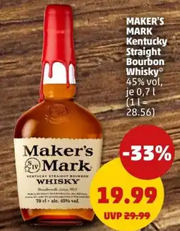 PENNY Maker's Mark Kentucky Straight Bourbon Whisky Angebot