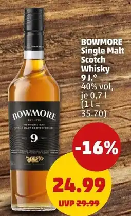 PENNY BOWMORE Single Malt Scotch Whisky 9 Angebot