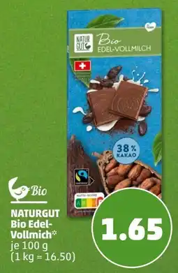 PENNY NATURGUT Bio Edel-Vollmilch Angebot