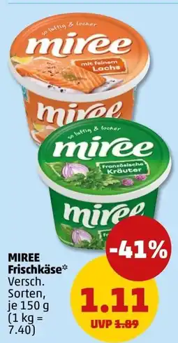 PENNY Miree Frischkäse Angebot